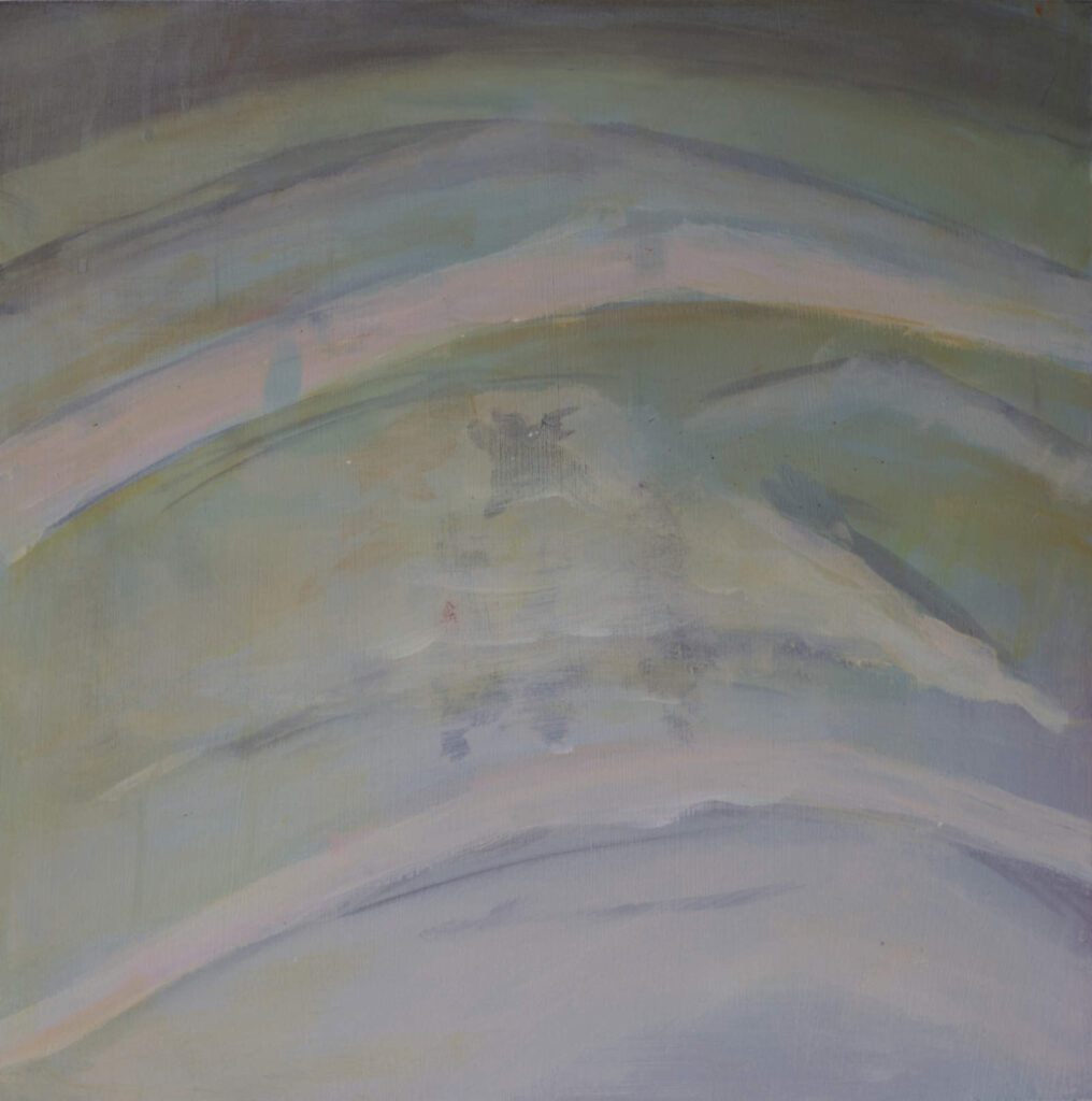 The Bone Hunters, 2024, Acrylic on panel, 40 x 40 cm