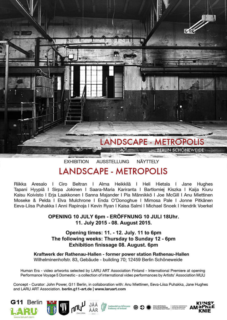 Landscape – Metropolis, Rathenau Hallen, Kunst am Spreeknie, Berlin, 2015