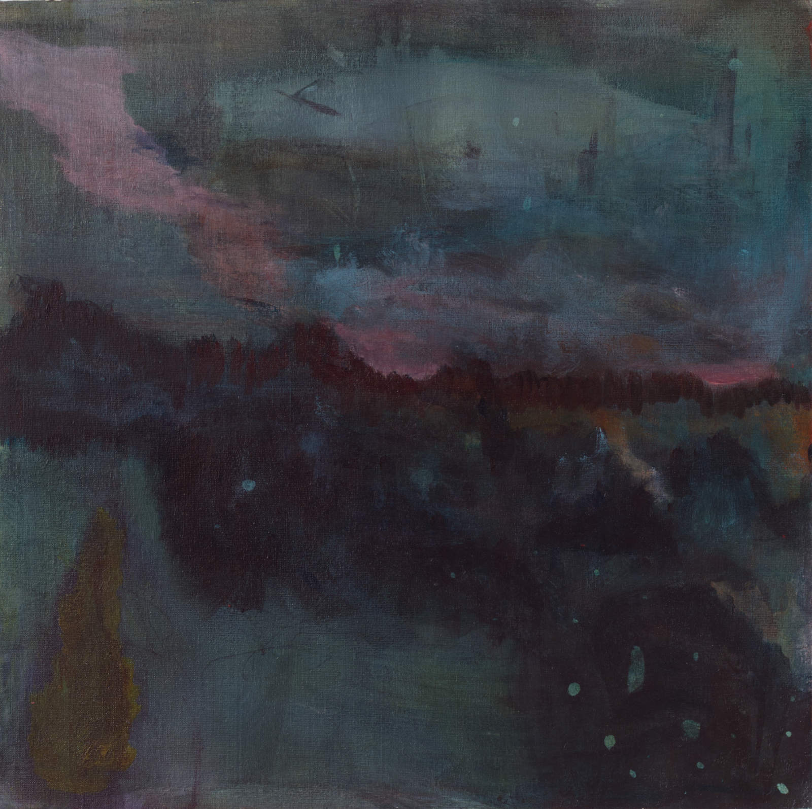 the dark ocean turns to an instant dawn