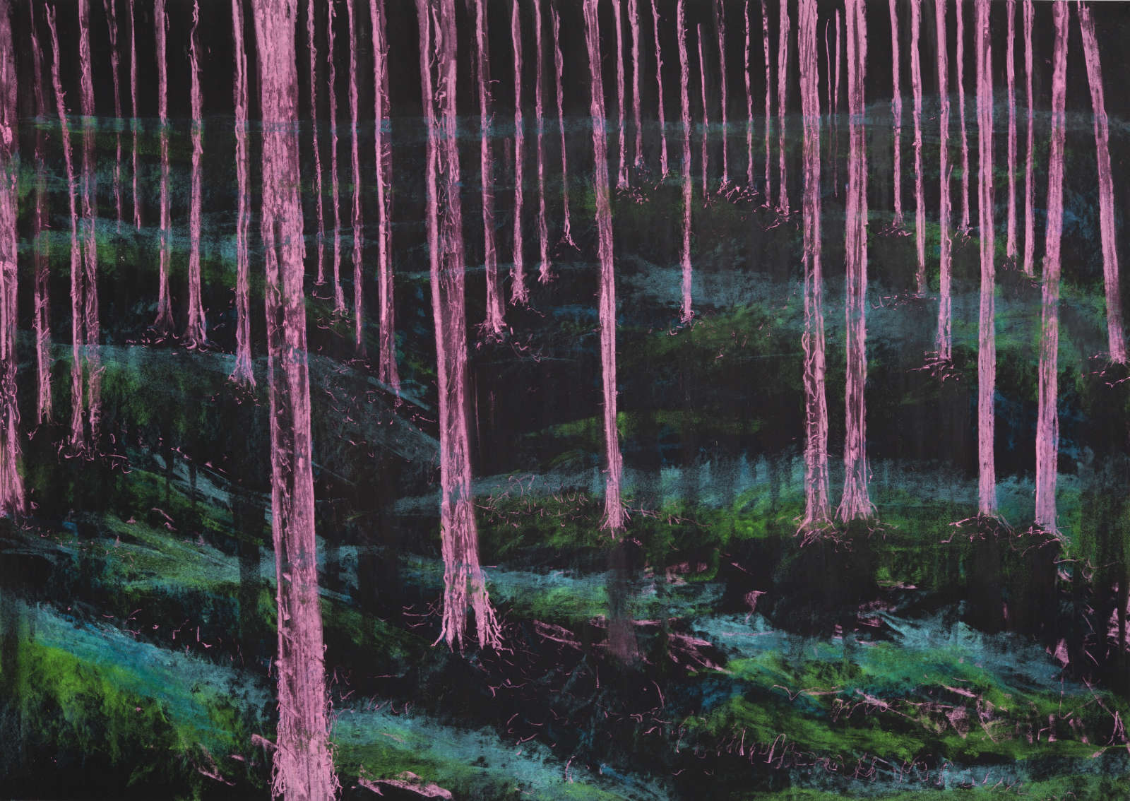 Pink forest