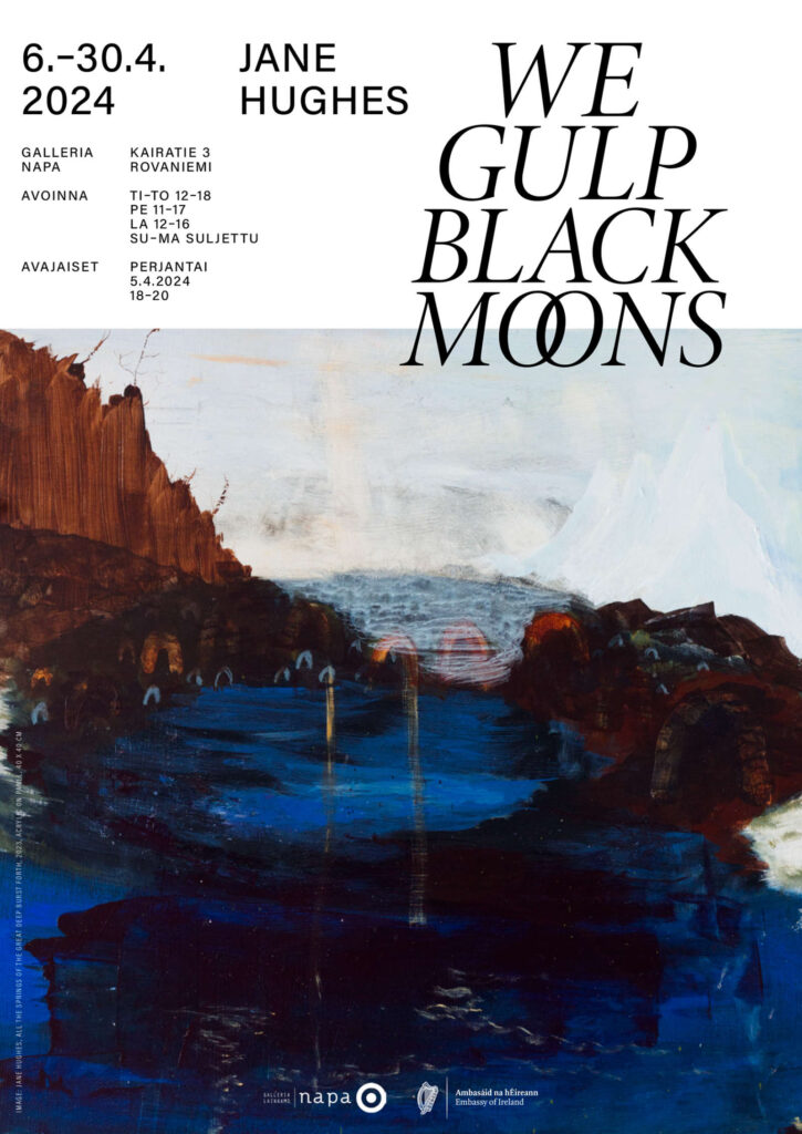We gulp black moons, Galleria Napa, Rovaniemi, Finland, 2024